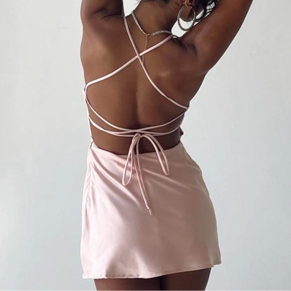 Pink mini dress - Picture 2 of 2